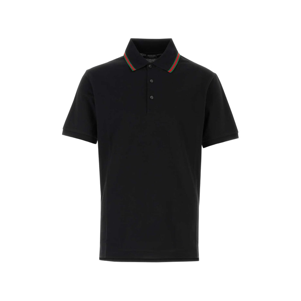 Gucci Black Polo Shirts Men