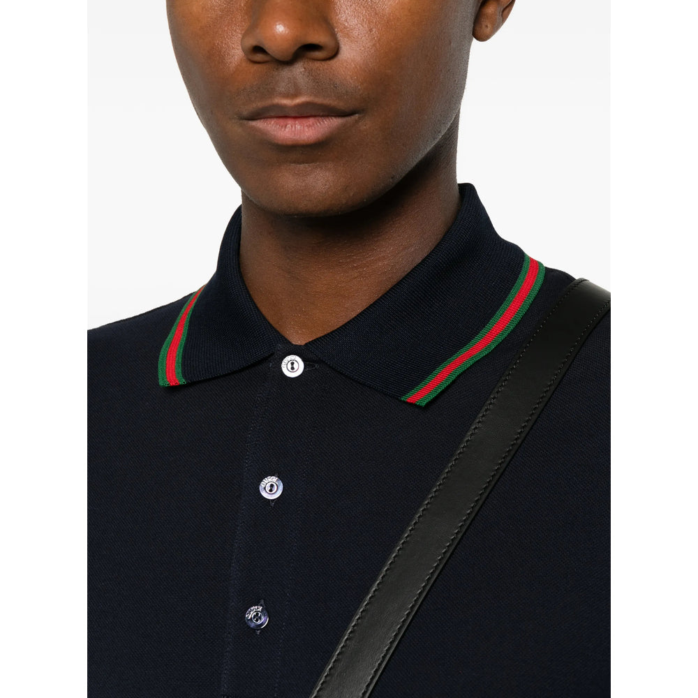 Gucci Blue Polo Shirts Men