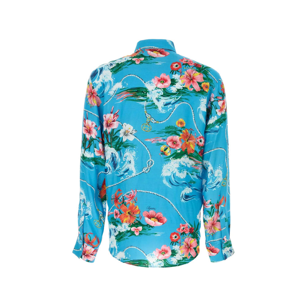 Gucci Blue Shirts Men