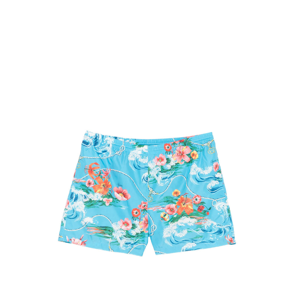 Gucci Blue Beachwear - Swim Shorts Men