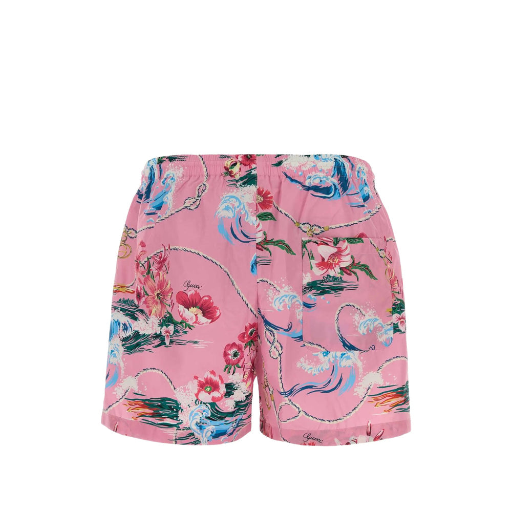 Gucci Pink Beachwear - Swim Shorts Men