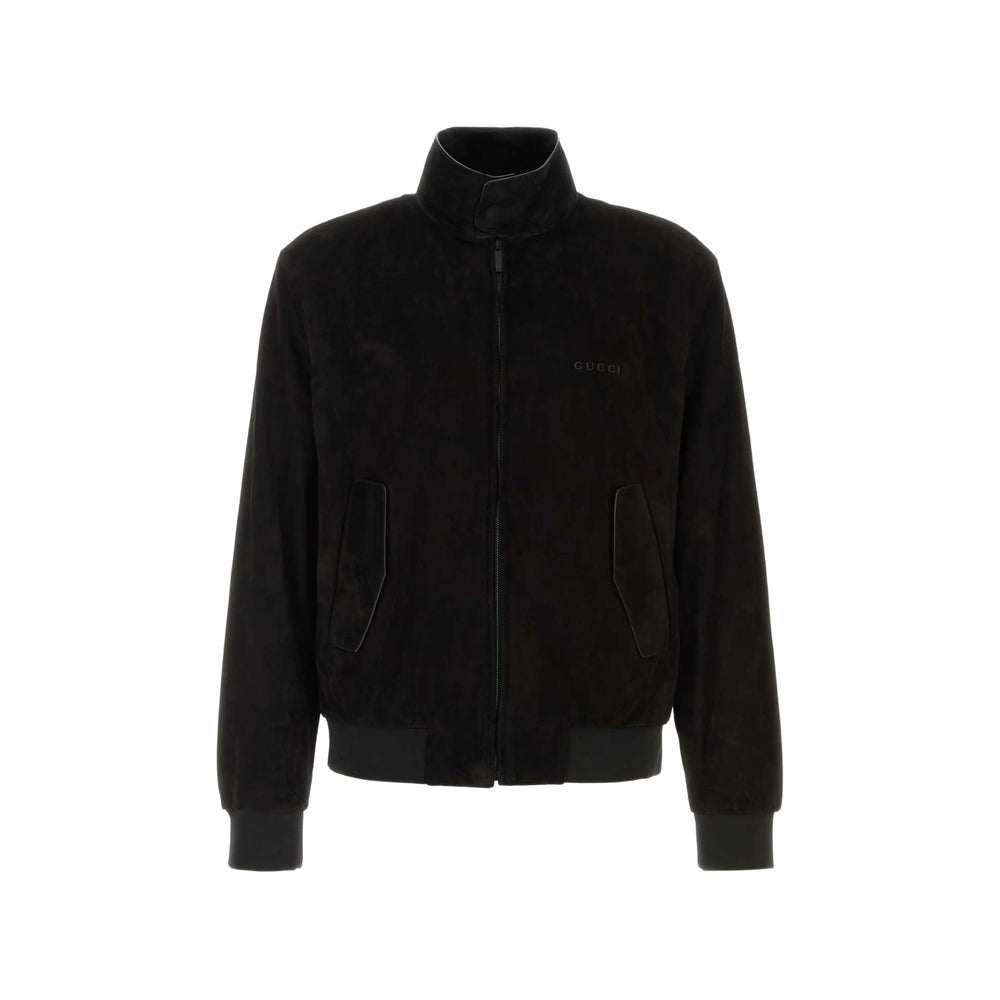 Gucci Black Jackets - Leather Jackets Men