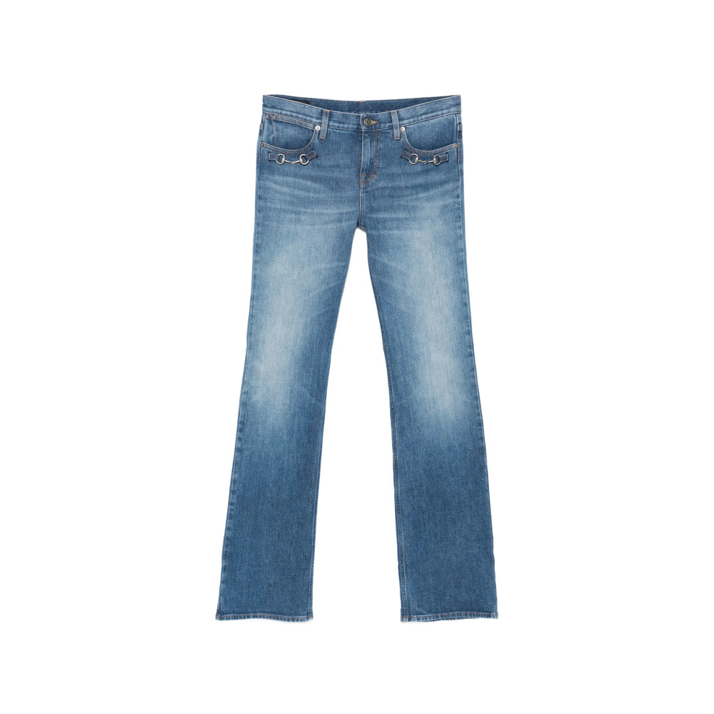 Gucci Blue Denim - Flared Jeans Women
