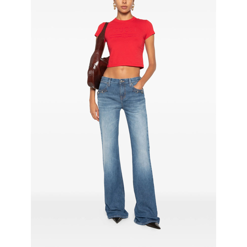 Gucci Blue Denim - Flared Jeans Women