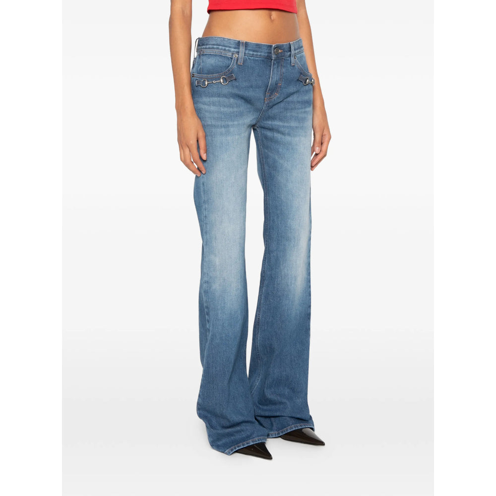 Gucci Blue Denim - Flared Jeans Women