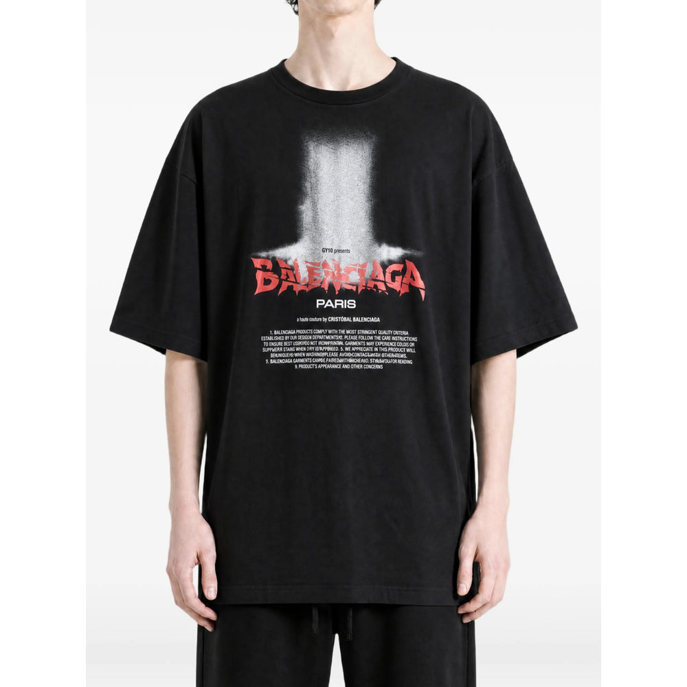 Balenciaga Black T-Shirts & Vests - T-Shirts Men