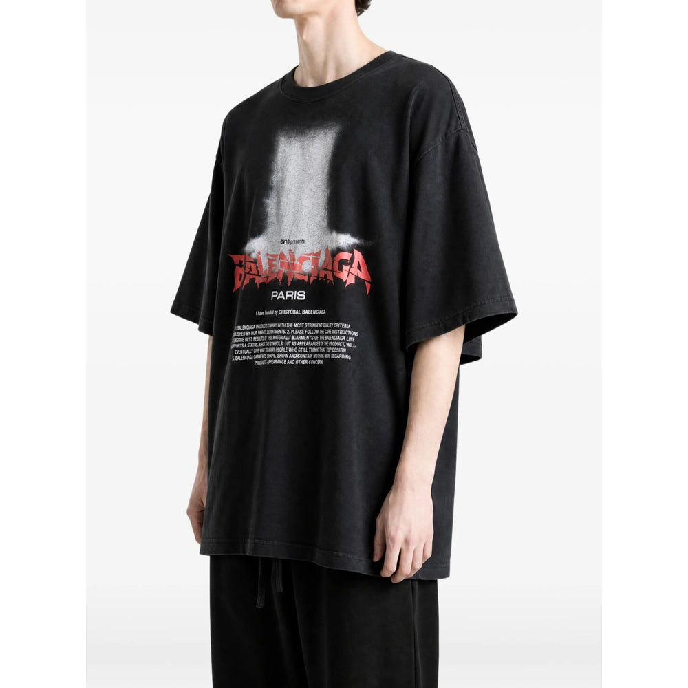 Balenciaga Black T-Shirts & Vests - T-Shirts Men