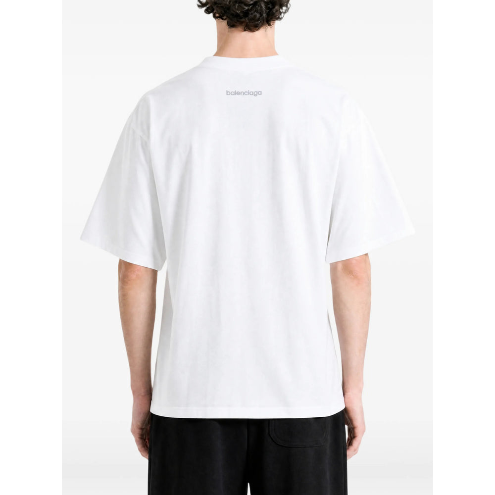 Balenciaga White T-Shirts & Vests - T-Shirts Men