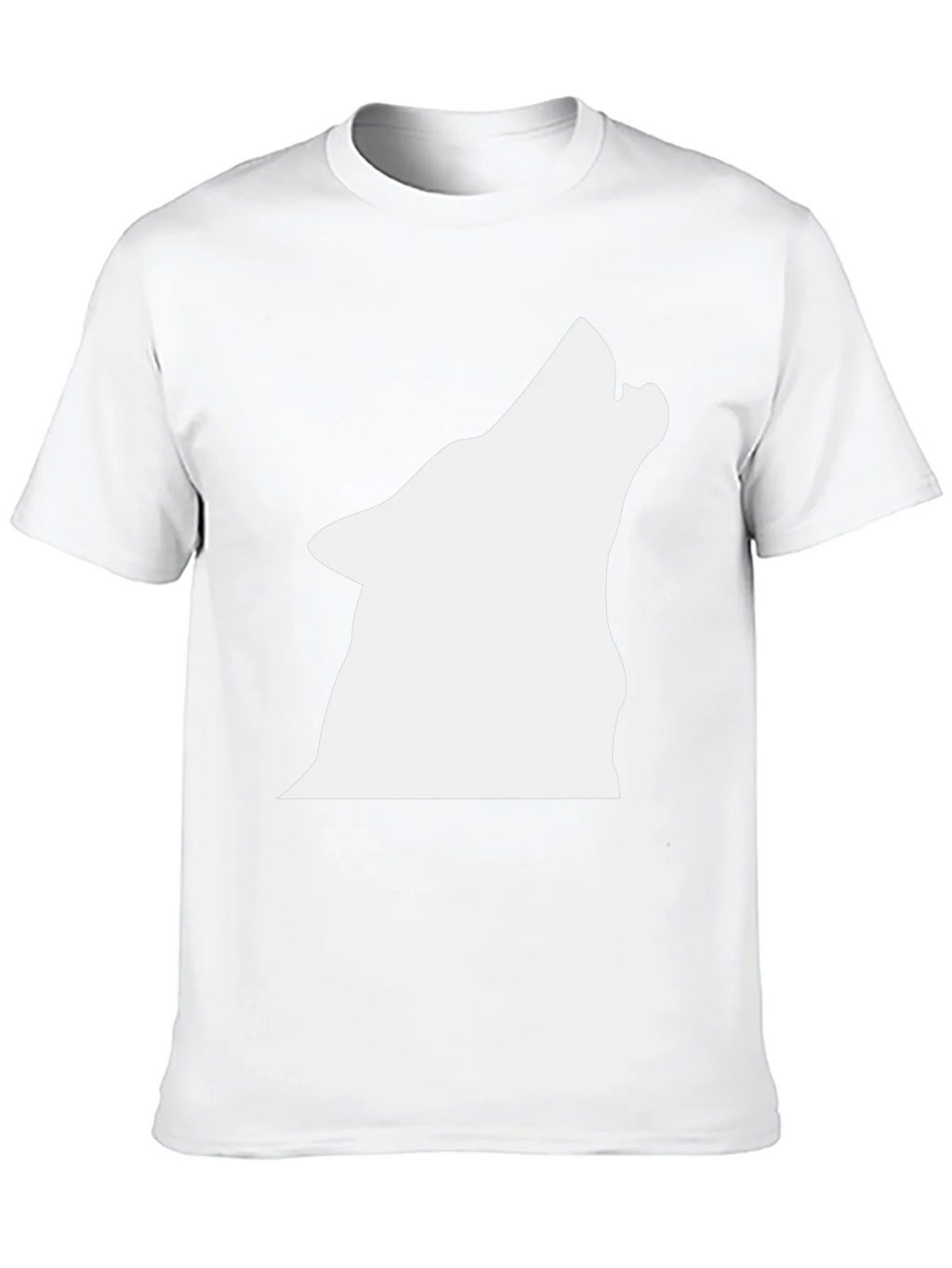Black Wolf Silhouette Graphic T-Shirt