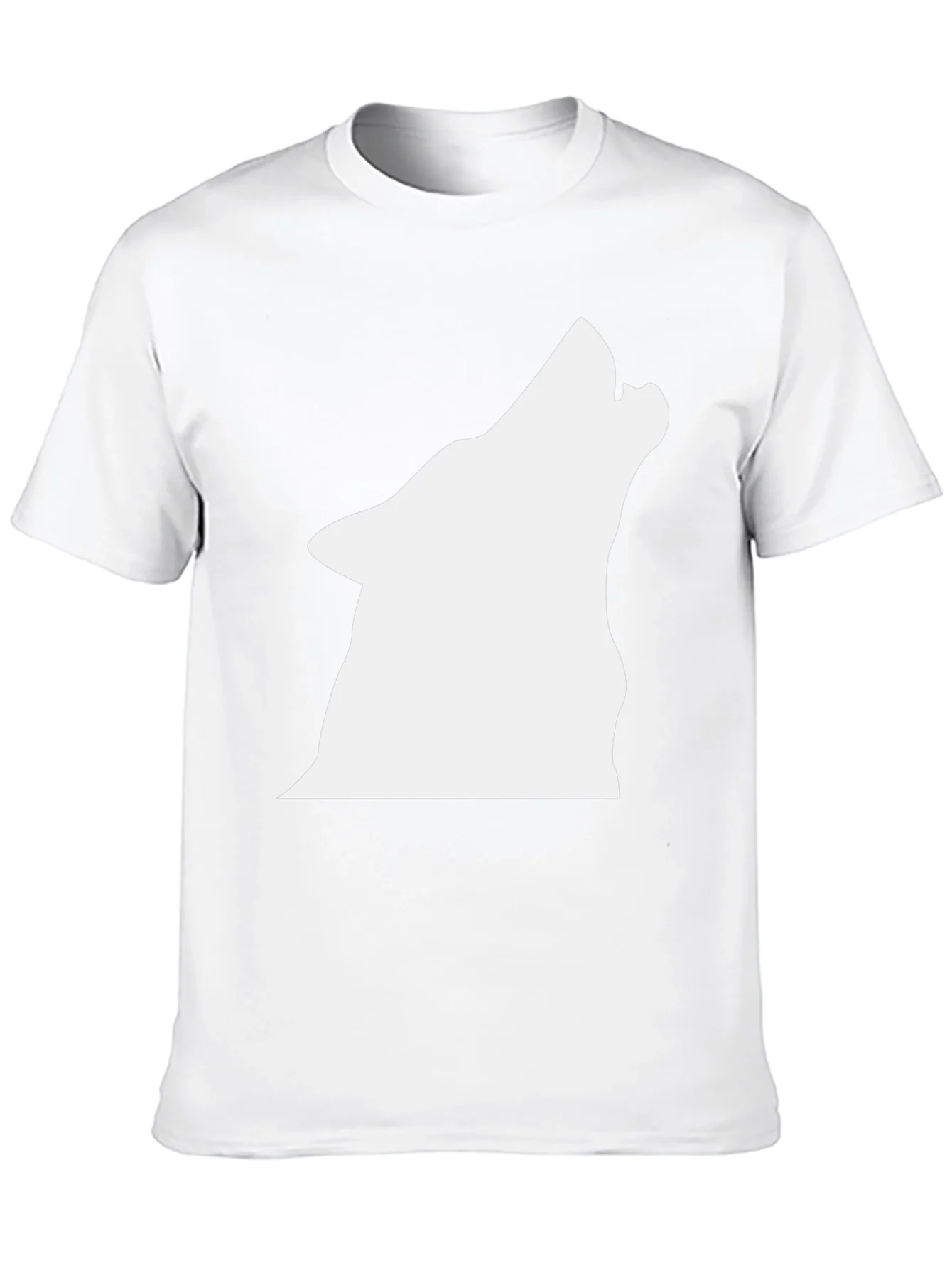 Black Wolf Silhouette Graphic T-Shirt