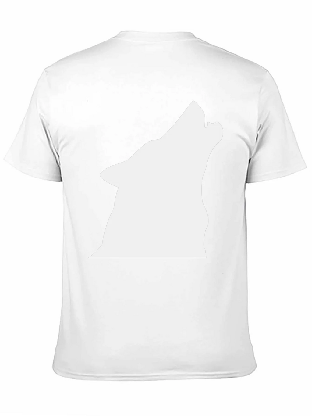 Black Wolf Silhouette Graphic T-Shirt