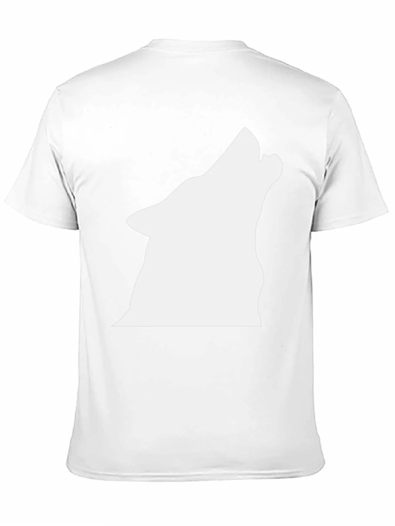 Black Wolf Silhouette Graphic T-Shirt