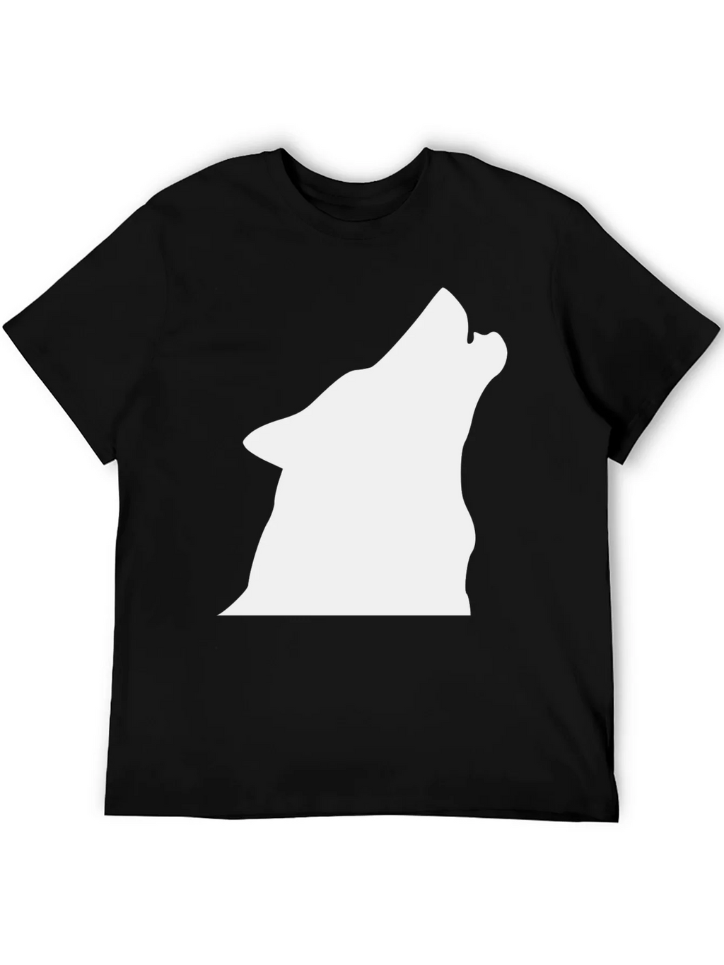 Black Wolf Silhouette Graphic T-Shirt