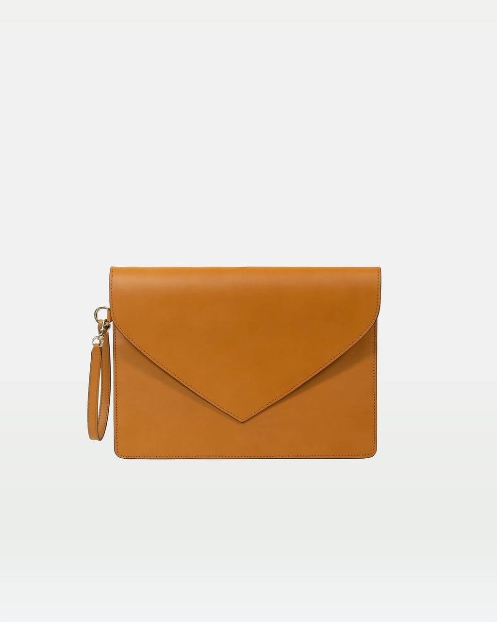 Women's Envelope Clutch Bag In Camel