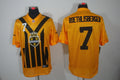 Men's Pittsburgh Steelers Ben Roethlisberger #7 Gold Player Game jersey