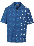 Celine Men Cotton Bowling Shirt