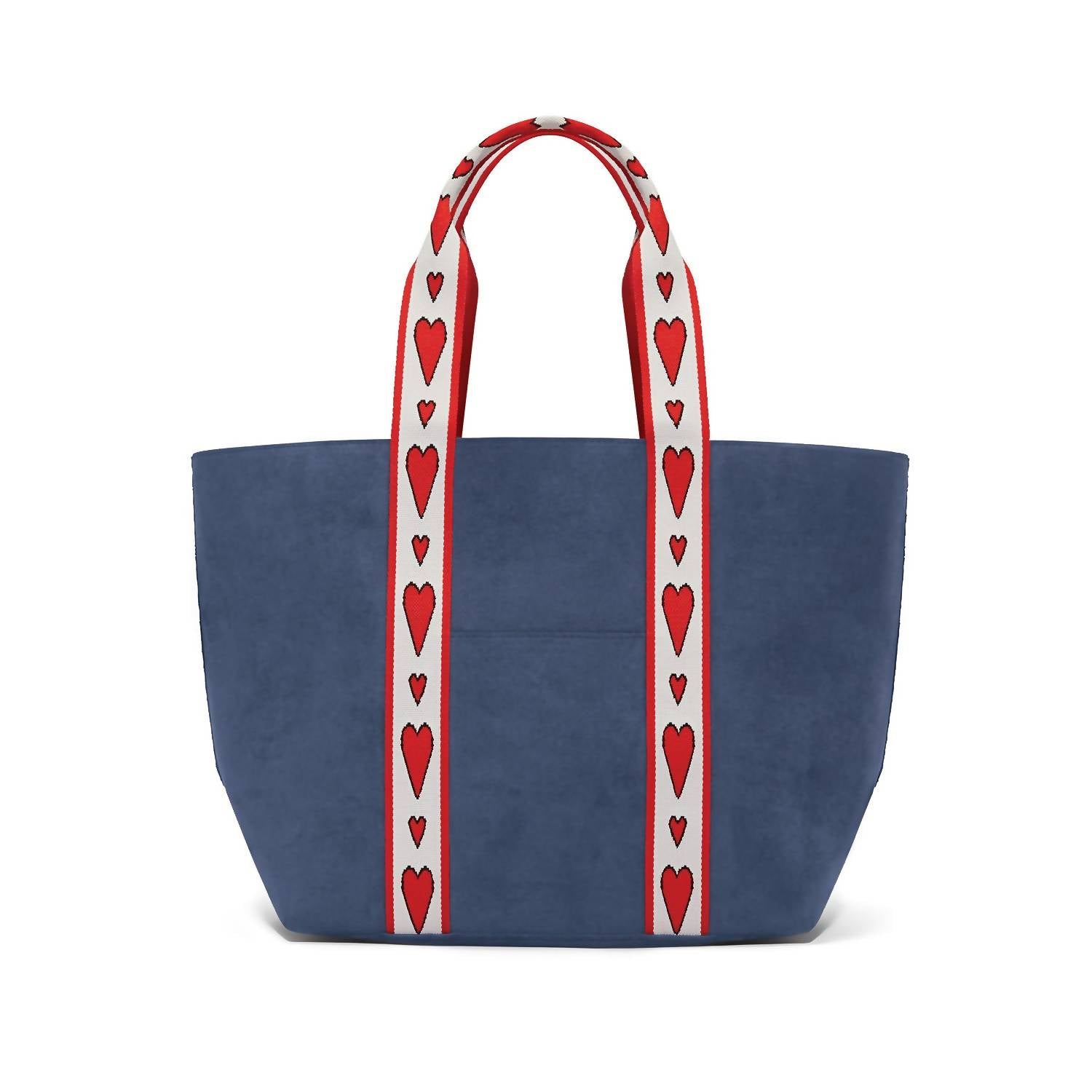 Women's Velveteen Love Tote Bag In Multi