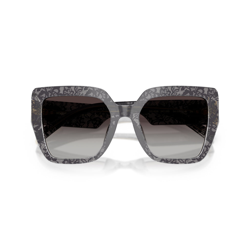 Oversized Square Frame Sunglasses With Gradient Lenses