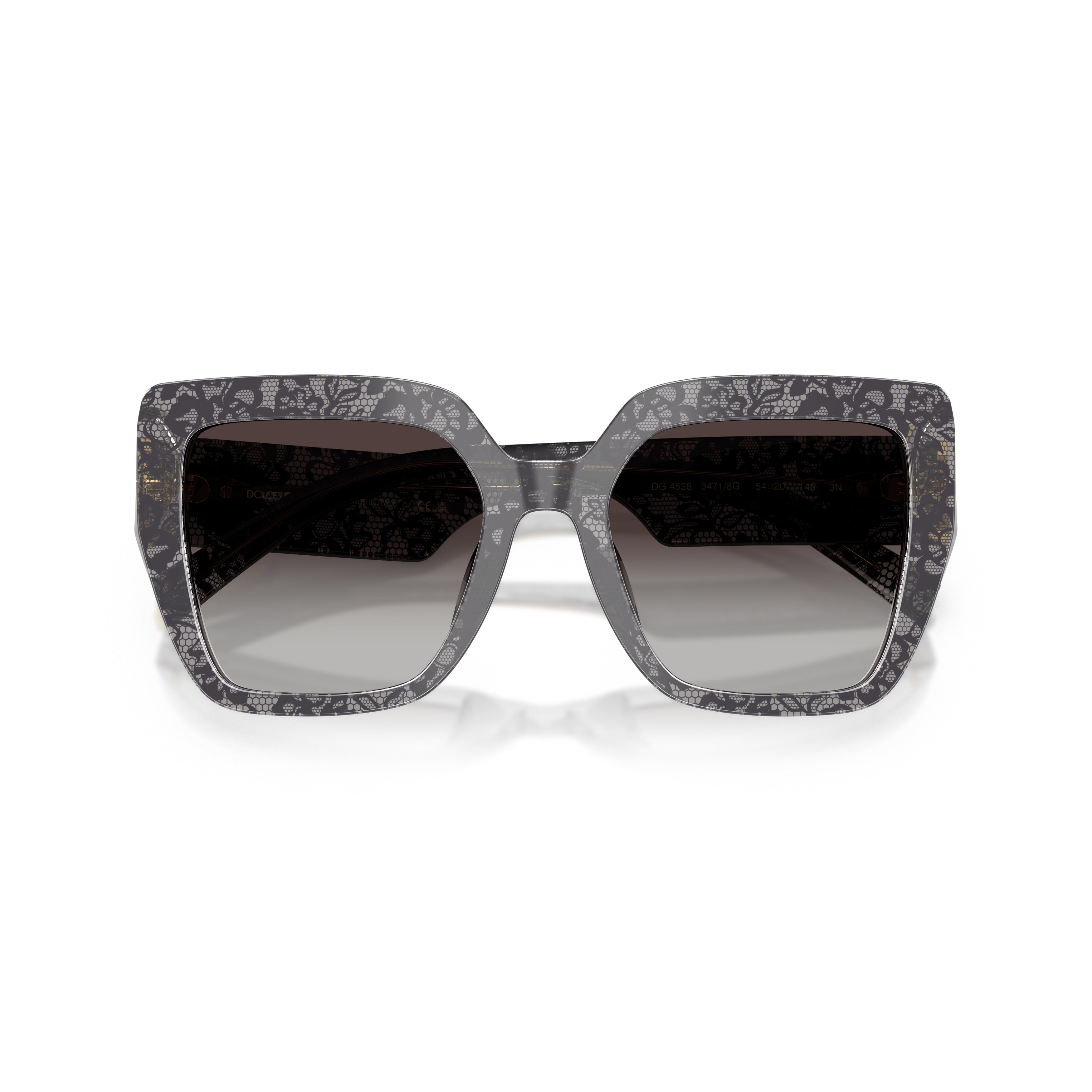 Oversized Square Frame Sunglasses With Gradient Lenses