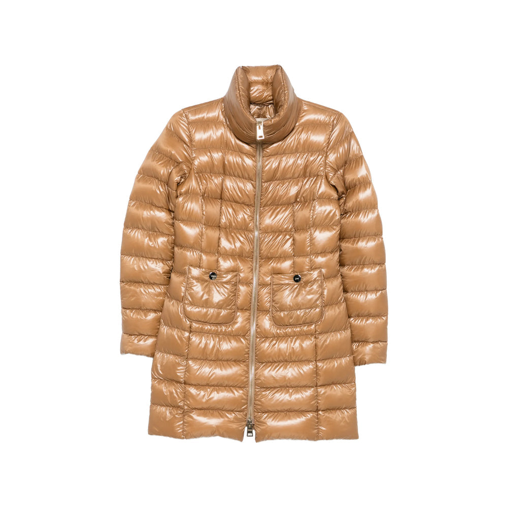 Herno Brown Coats - Single Breasted Coats Women
