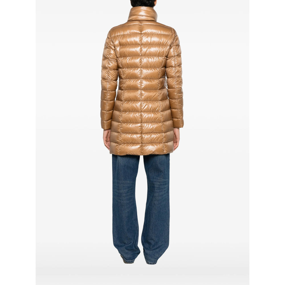 Herno Brown Coats - Single Breasted Coats Women