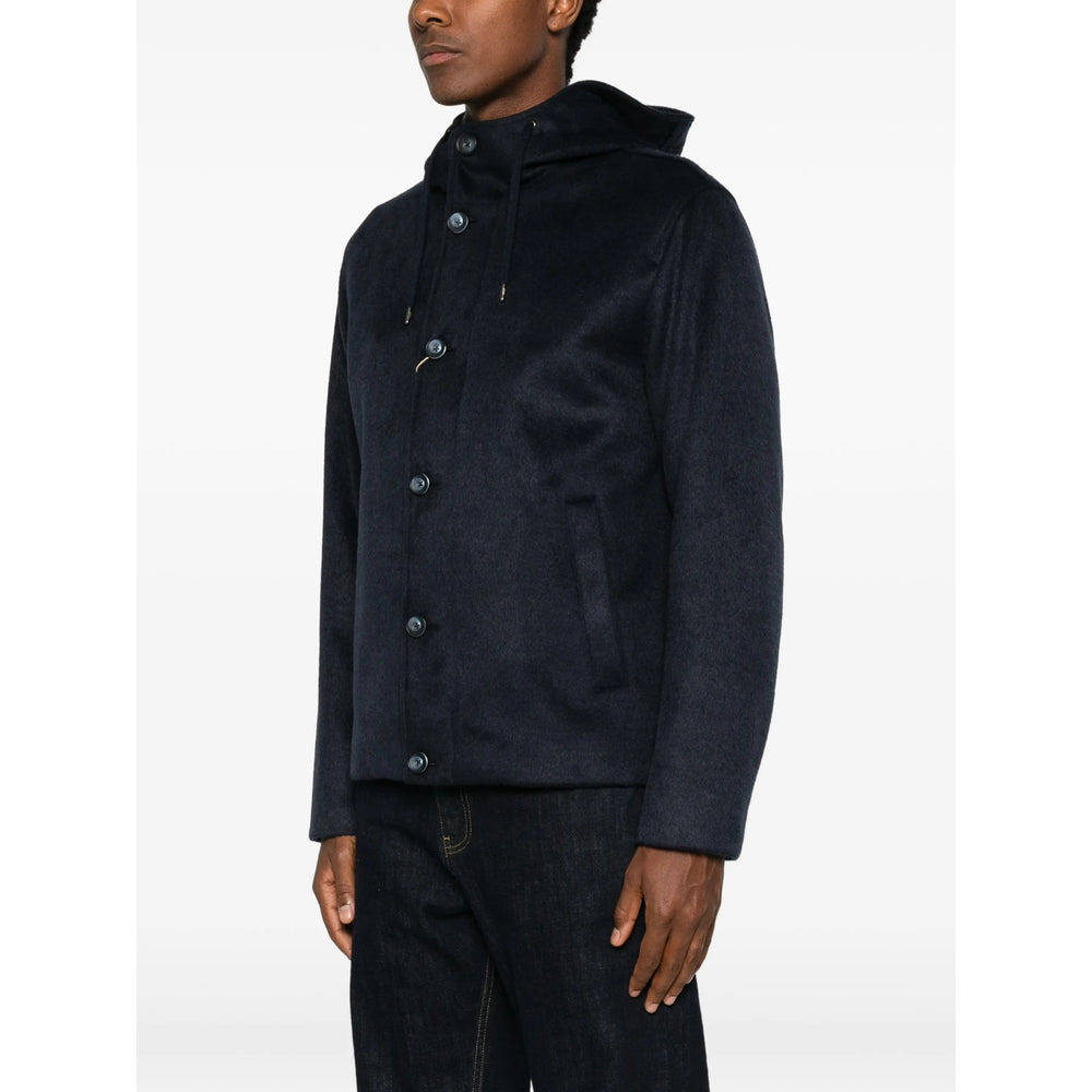 Herno Blue Jackets - Hooded Jackets Men