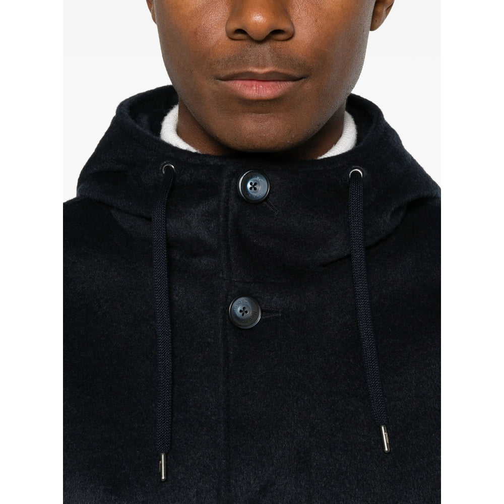 Herno Blue Jackets - Hooded Jackets Men