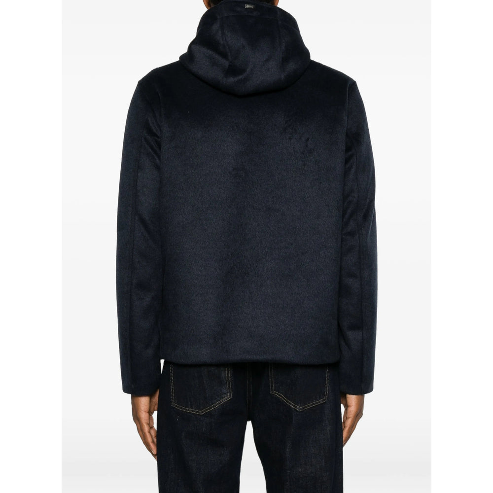 Herno Blue Jackets - Hooded Jackets Men