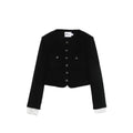 Self-Portrait Black Jackets - Cropped Jackets Women