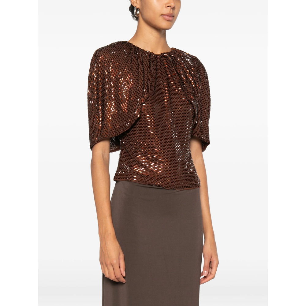 Self-Portrait Brown Tops - Blouses Women