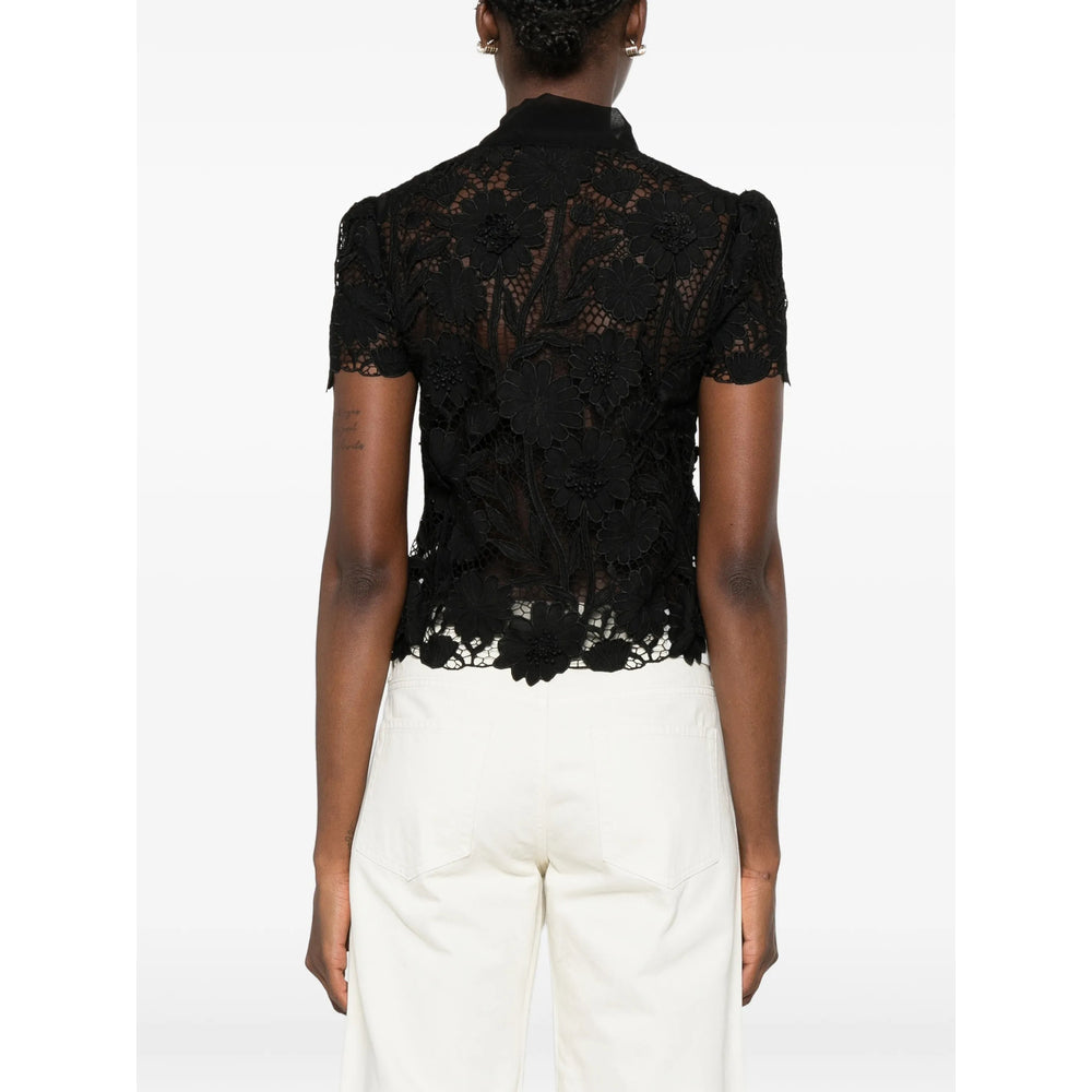 Self-Portrait Black Tops - Blouses Women