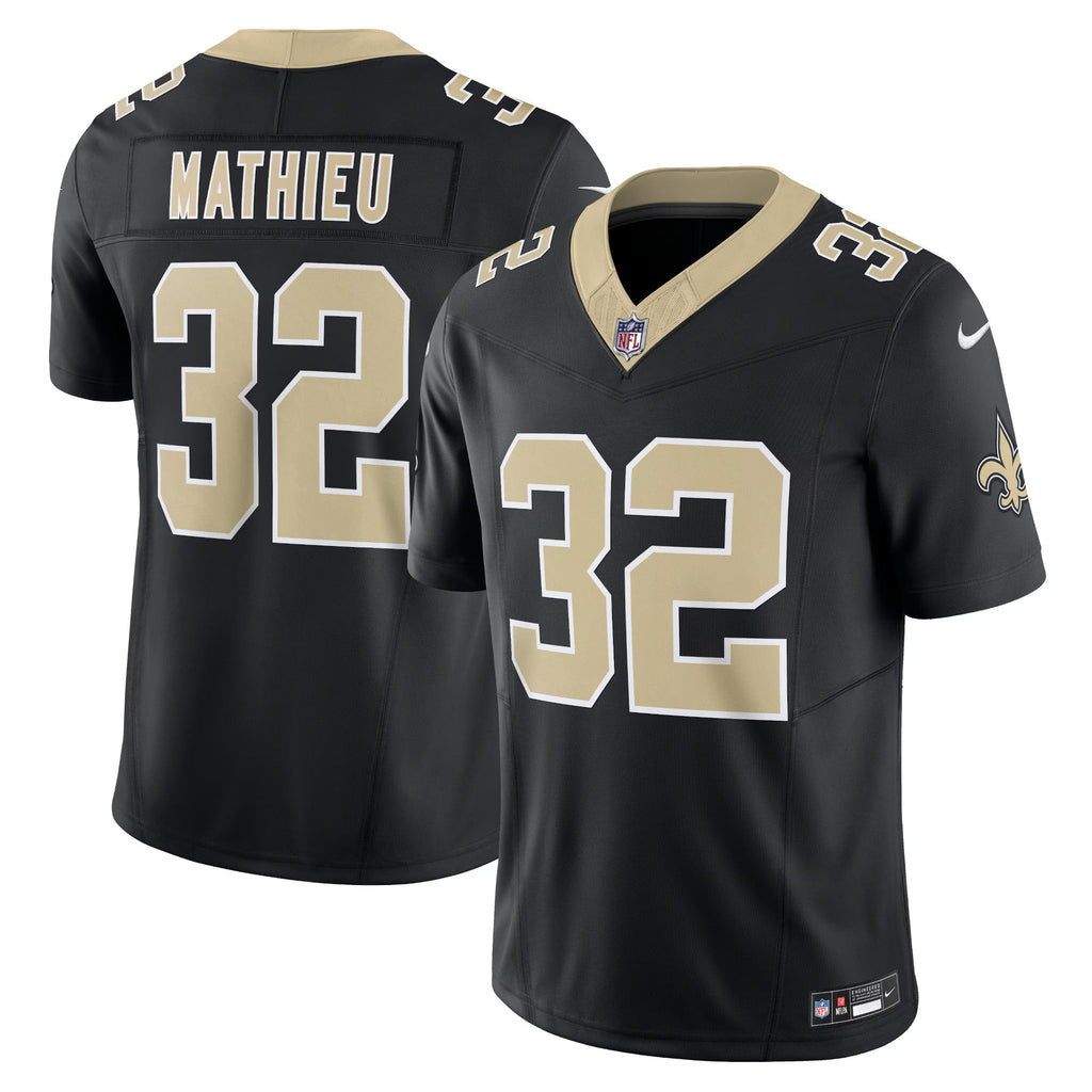 New Orleans Saints Tyrann Mathieu Black Vapor F.U.S.E. Limited Jersey