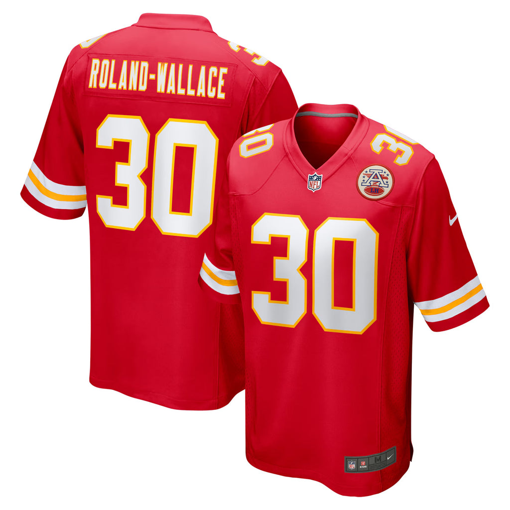 Kansas City Chiefs Chris Roland-Wallace Red Game Jersey