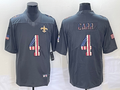 Men's New Orleans Saints #4 Derek Carr Black Game Jersey1