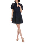 CeCe V-Neck Tiered Babydoll Dress
