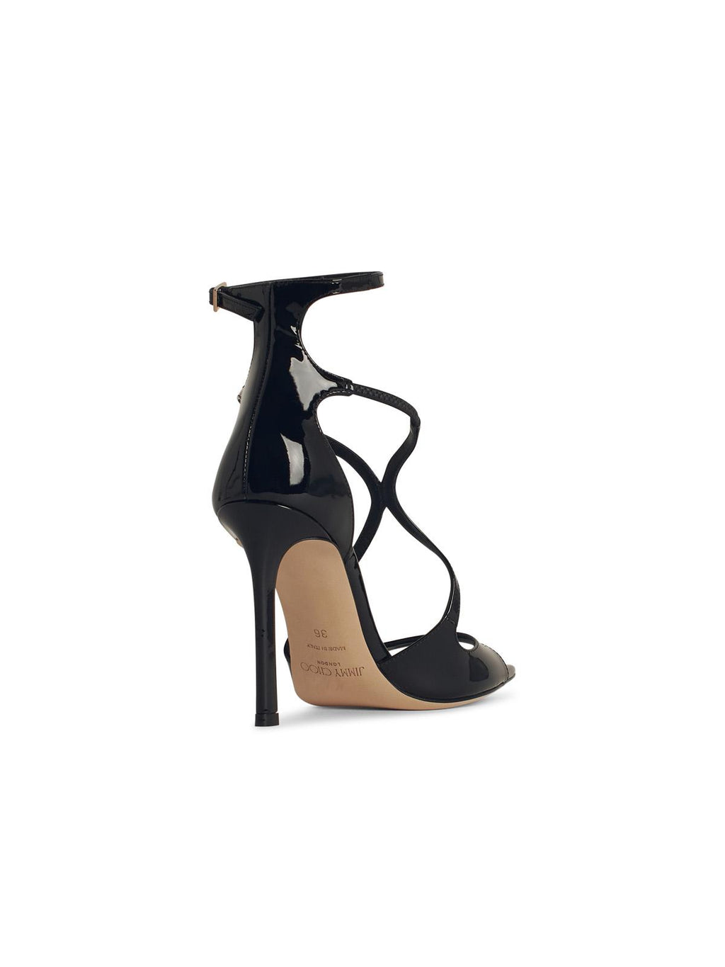 Jimmy Choo Azia Sandals In Black Leather Women