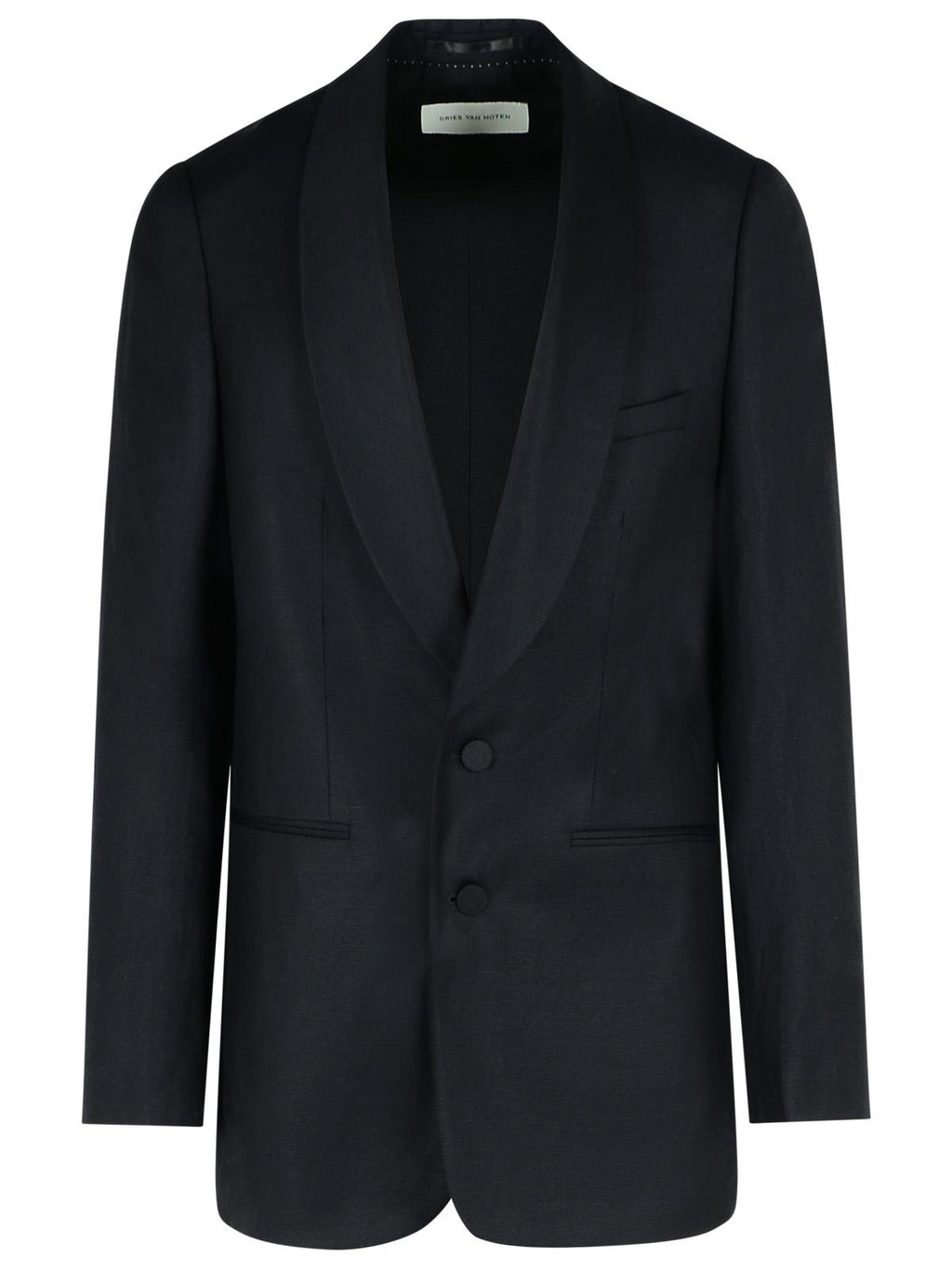 Dries Van Noten 'Bartux' Black Wool Blend Blazer Men