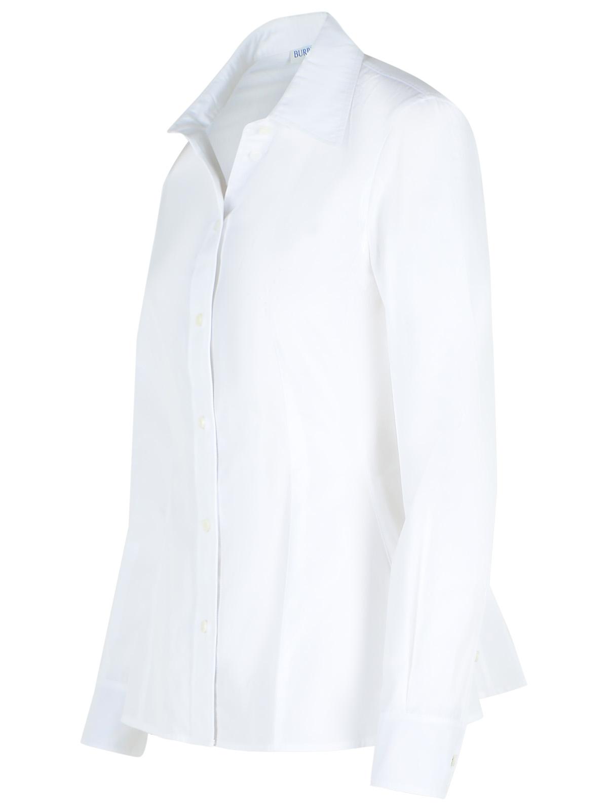Burberry 'Eliza' White Cotton Poplin Shirt Women