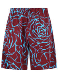 Dries Van Noten 'Piperi' Bermuda Shorts In Burgundy Viscose Twill Men