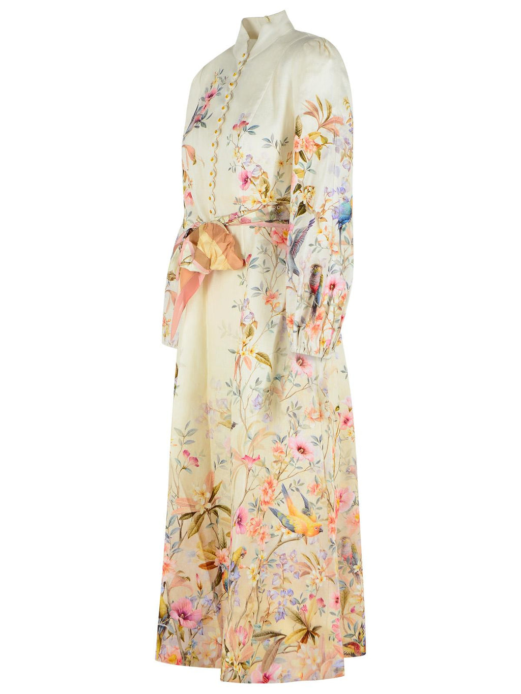 Zimmermann 'Rebellion' Cream Linen Long Dress Women