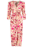 Isabel Marant 'Albini' Long Pink Stretch Silk Dress Women