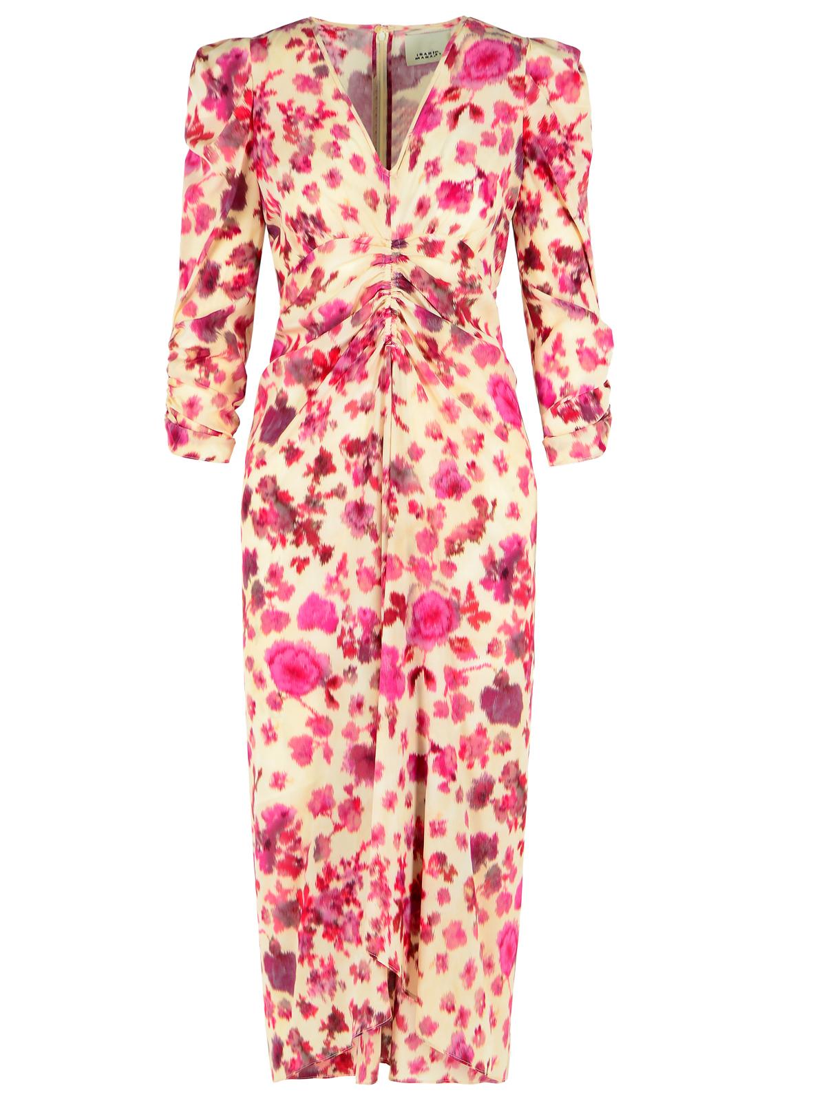 Isabel Marant 'Albini' Long Pink Stretch Silk Dress Women