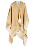 Burberry 'Ekd' Beige Wool And Silk Cape Women