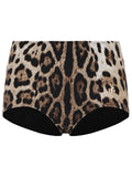 Dolce & Gabbana Leo Print Stretch Polyamide Beach Culottes Women