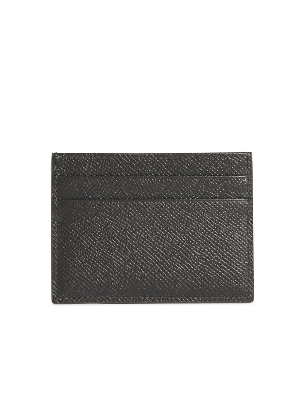 Dolce & Gabbana Dove Grey Leather Card Holder Men