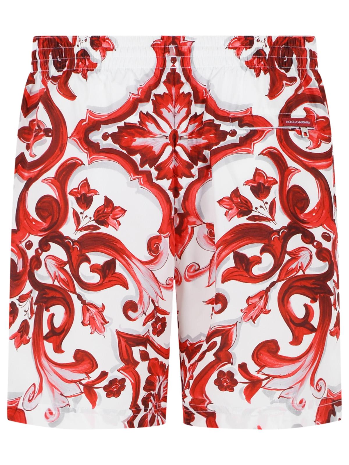 Dolce & Gabbana 'Maiolica' Print Polyester Medium Boxer Shorts Men