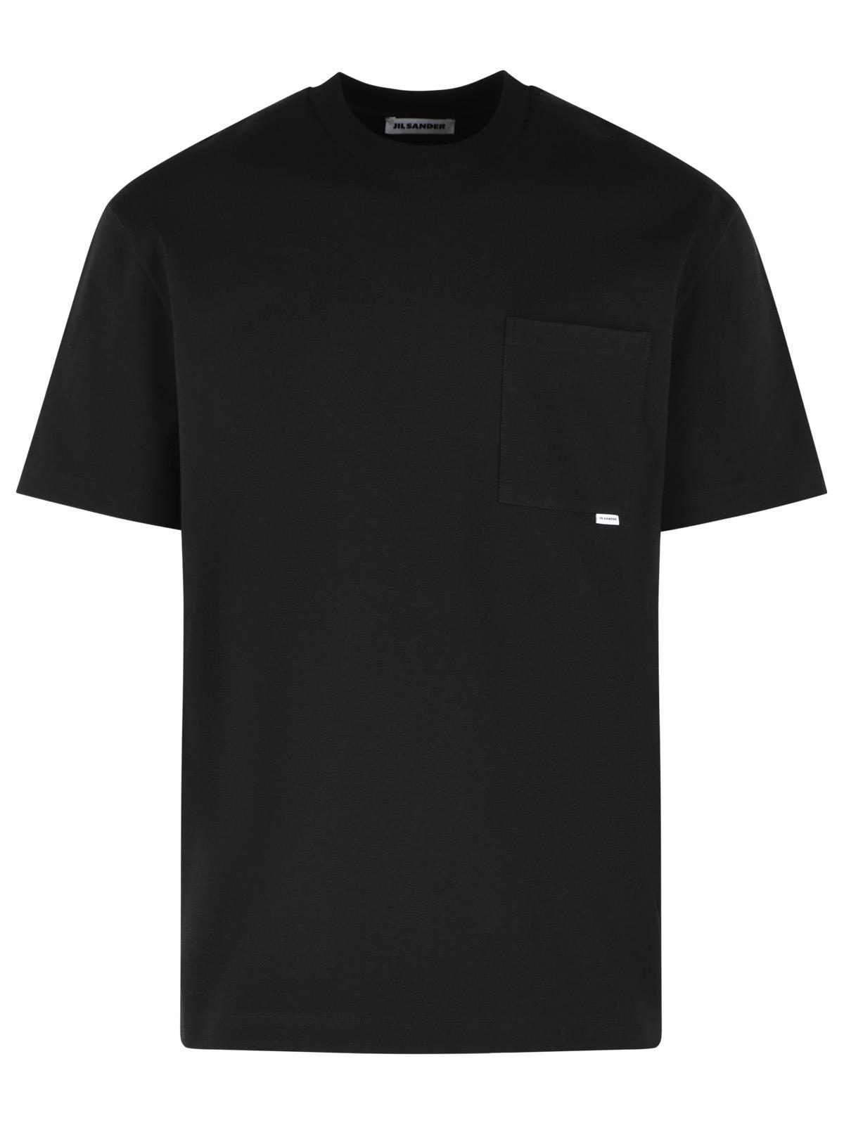 Jil Sander Black Cotton T-Shirt Men