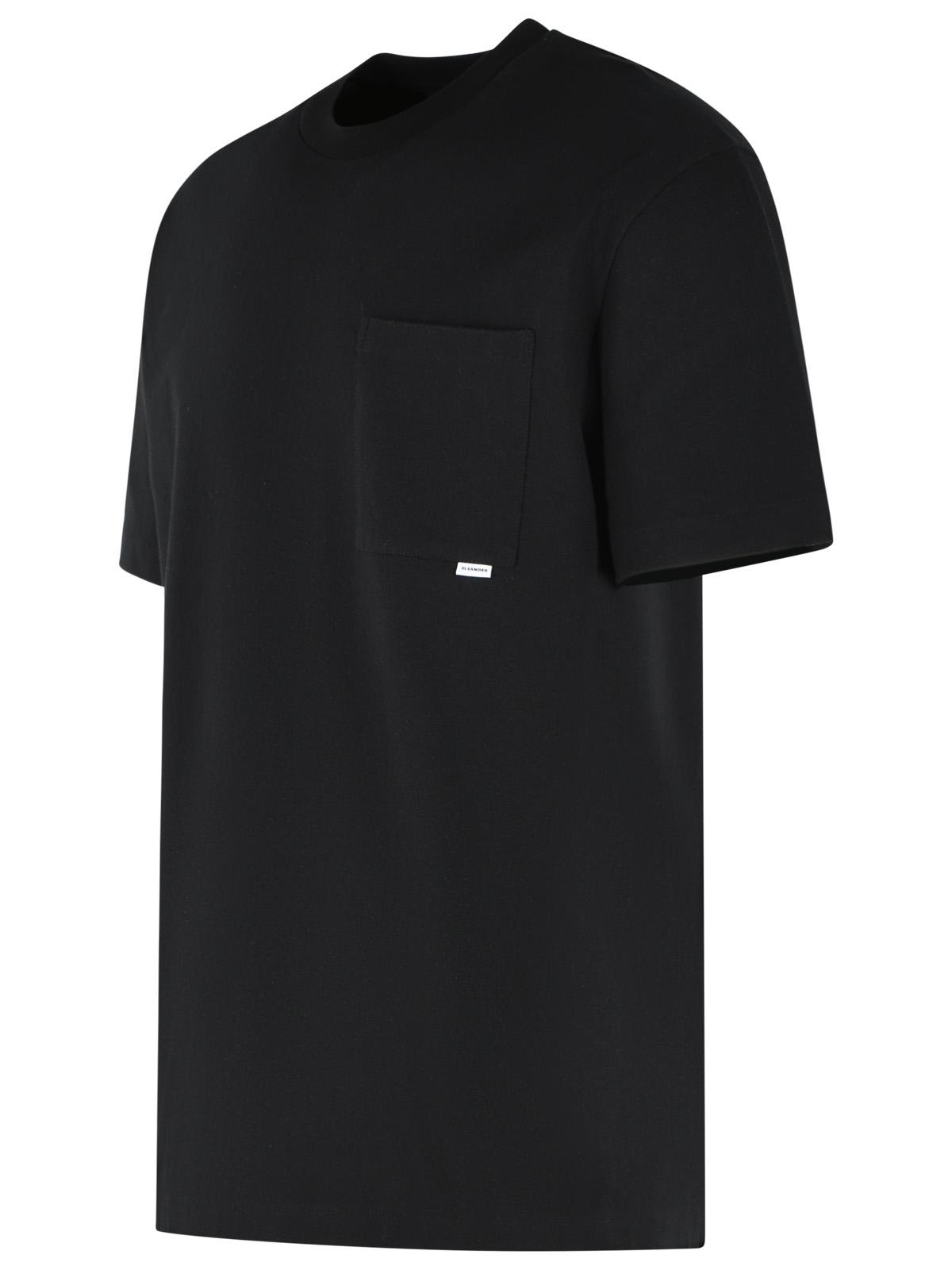 Jil Sander Black Cotton T-Shirt Men