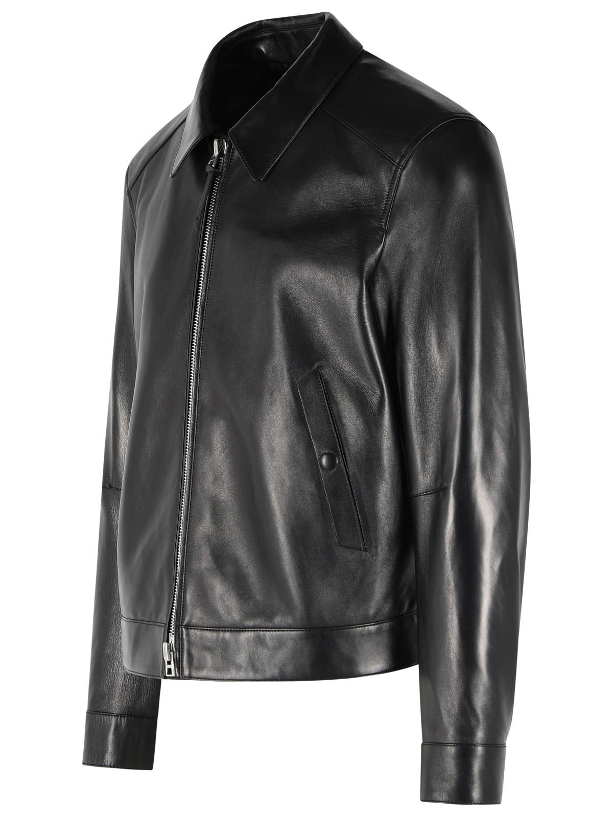 Tom Ford Black Leather Jacket Men