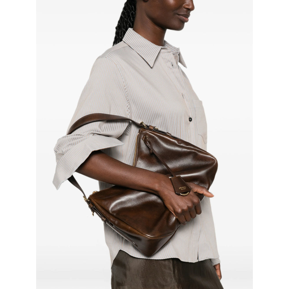 Prada Brown Shoulder Bags Women